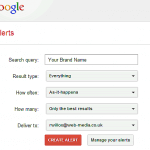 Google Alerts Setup
