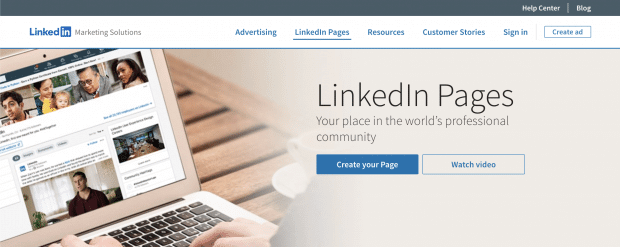LinkedIn Business Pages